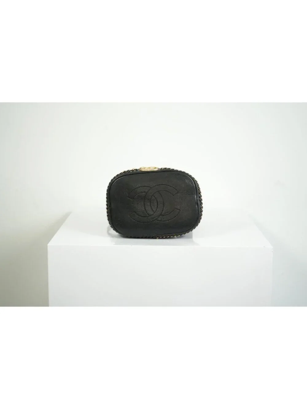 Chanel Black Paris-Cosmopolite Small Bucket Bag W/Dust Bag